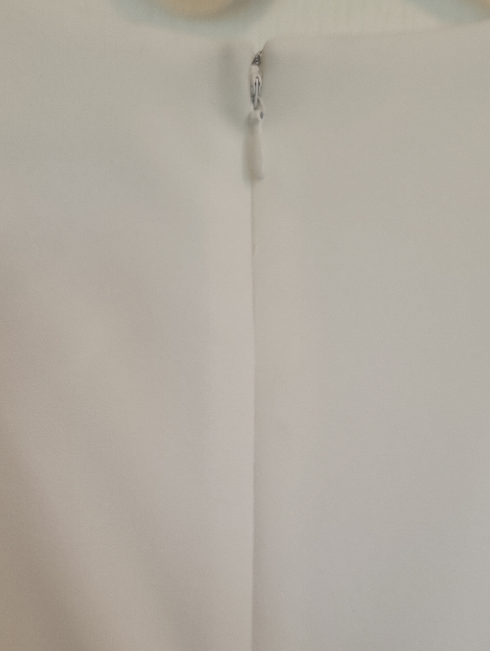 CALVIN KLEIN Ivory Scuba Crepe Fit & Flare Sleeveless Summer Dress NWT - Picture 9 of 10